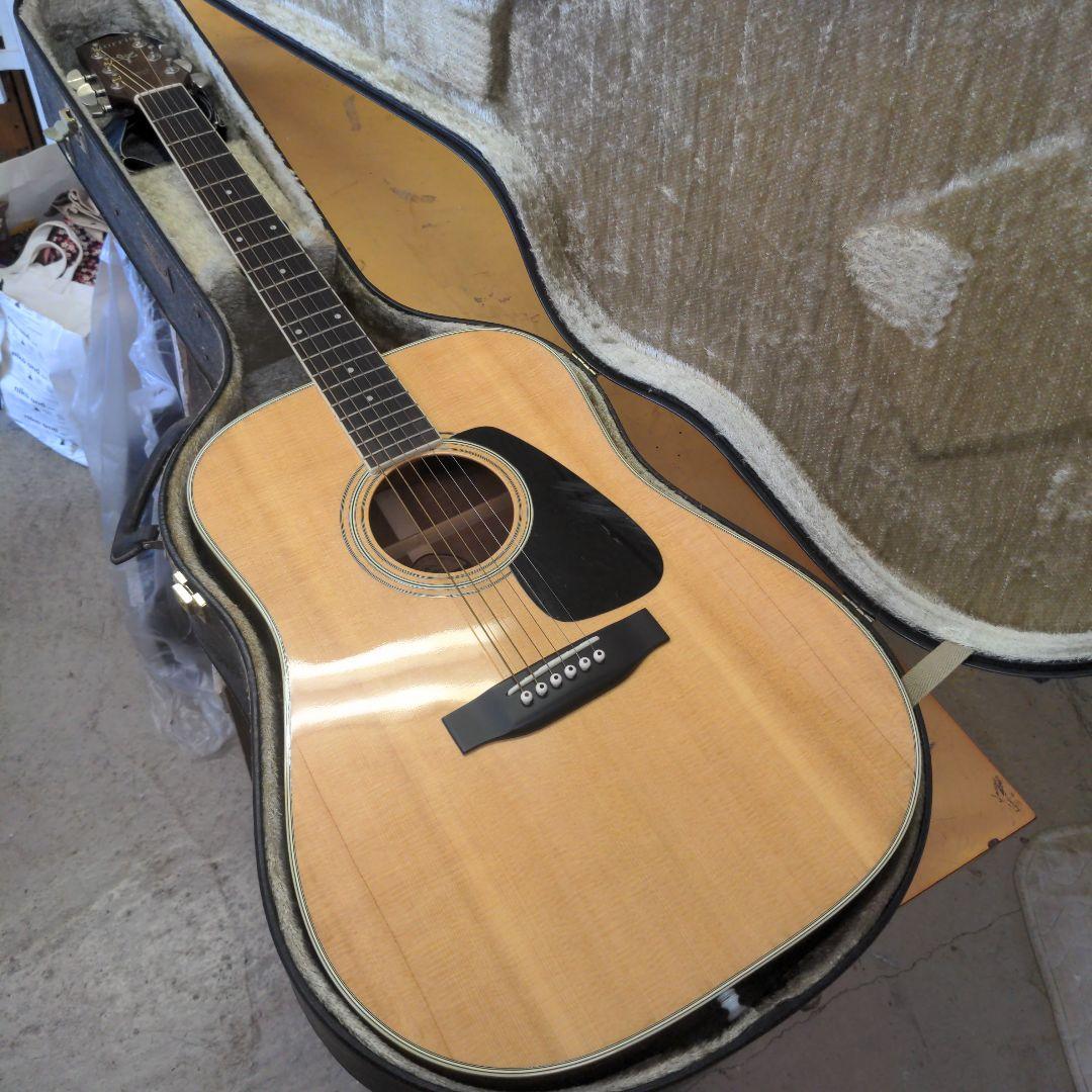 アコースティックギター モーリスMV-701 スプルースボディ ケース付き Acoustic Guitar Morris MV-701 AW Vanguard Made in Japan with Soft