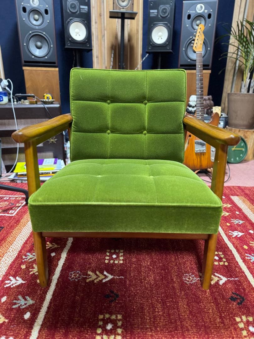 ①カリモク60 /karimoku 60 Kチェア アームチェア 1シーター カリモク60 Kチェア 1シーター・グランブルー（D&DEPARTMENT 限定