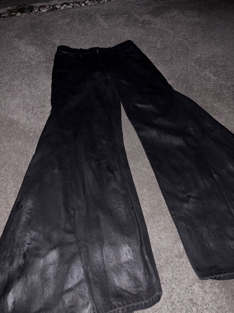archive】00sコーティングデニムパンツ ダークウェア エディ期 y2k