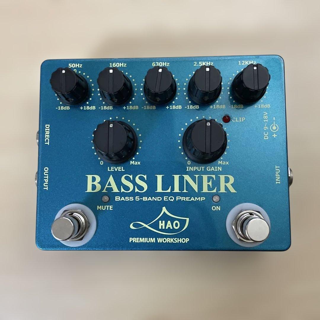 HAO Bass Liner ベース用プリアンプ（5バンドEQ・PJBコラボ） HAO BASS LINER Blue Storm｜ミュージックランドKEY