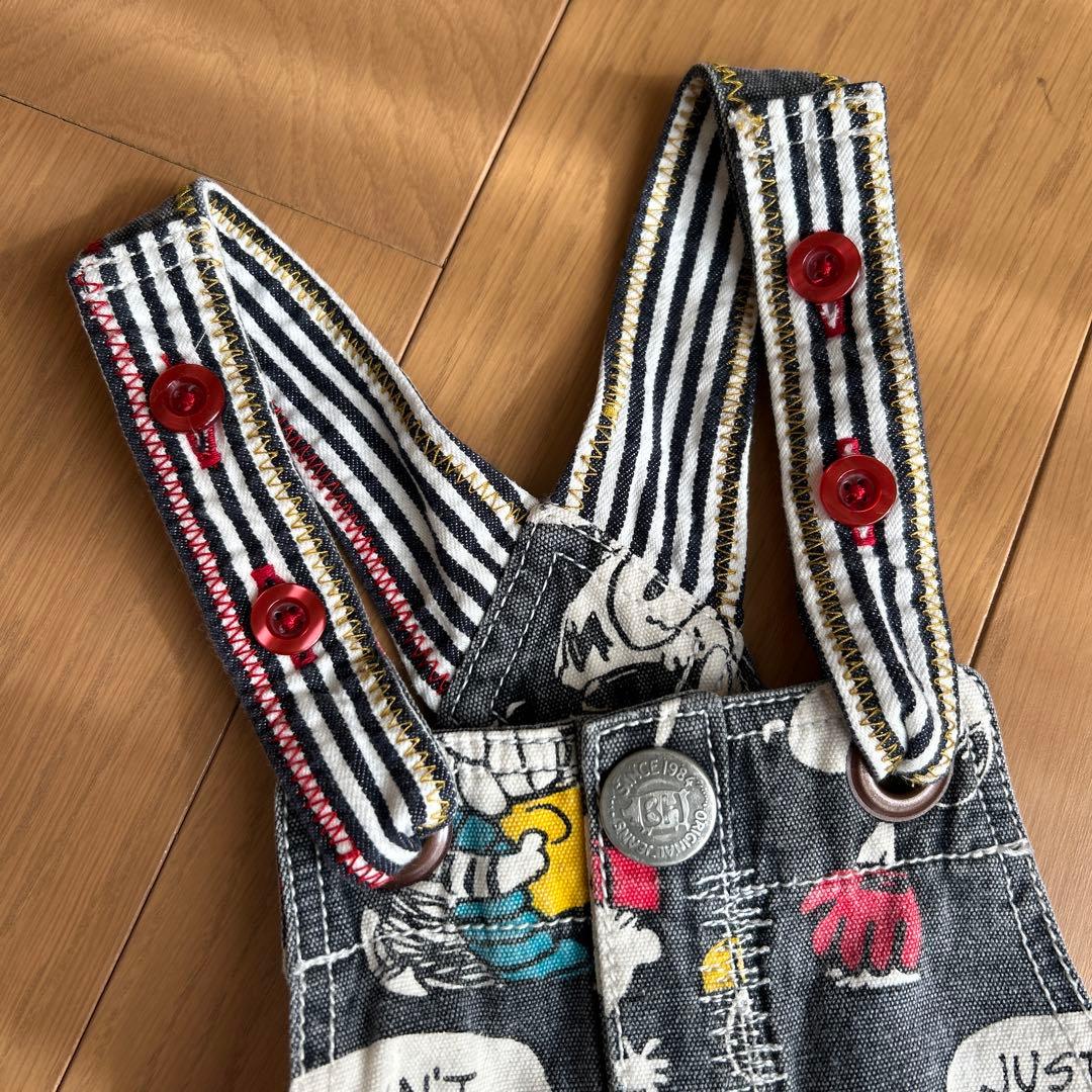 ブーフーウー スヌーピー オーバーオール 110cm - メルカリ