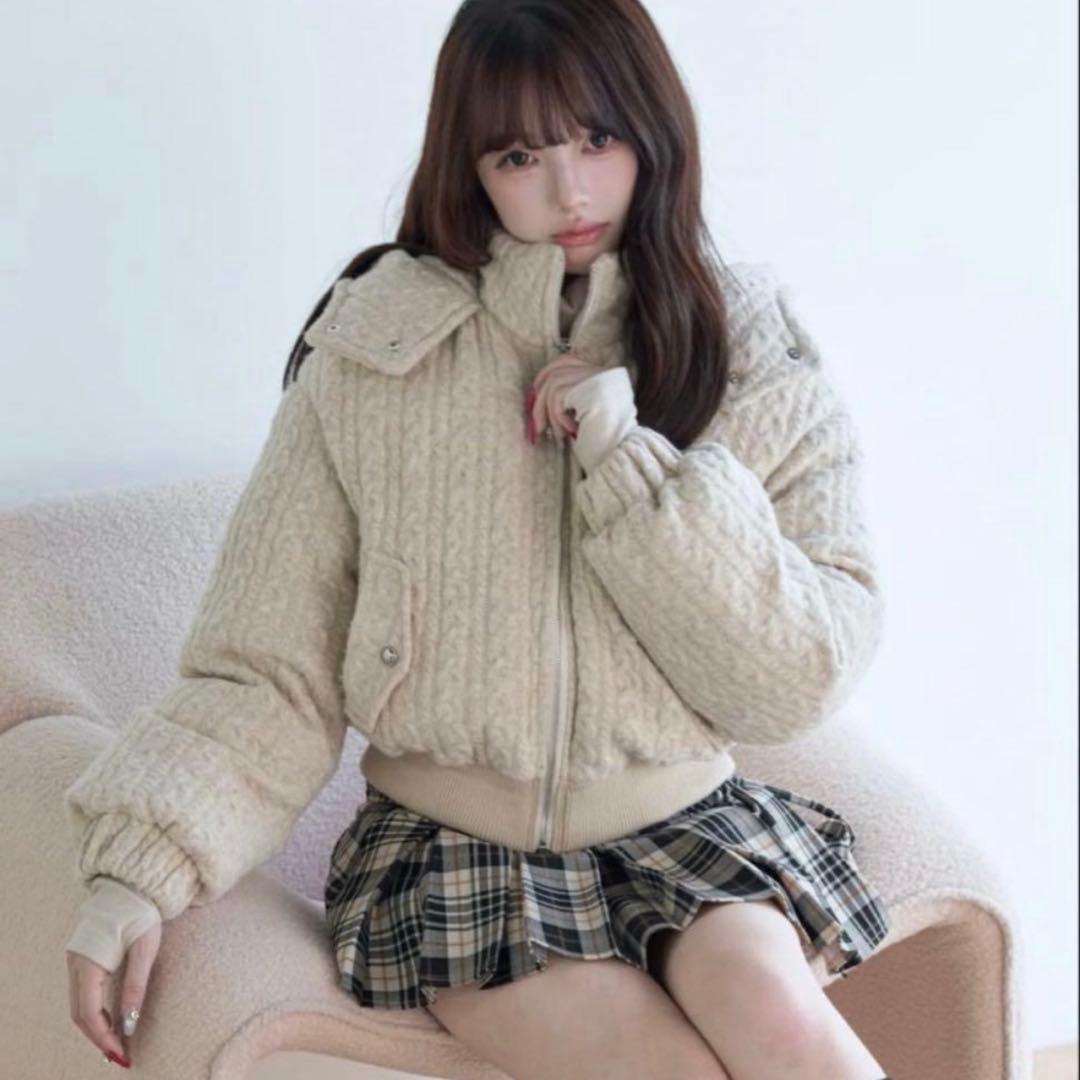 Bunnylis ケーブルニットキルティングジャケット IMG_20251124204922474.jpg?v=