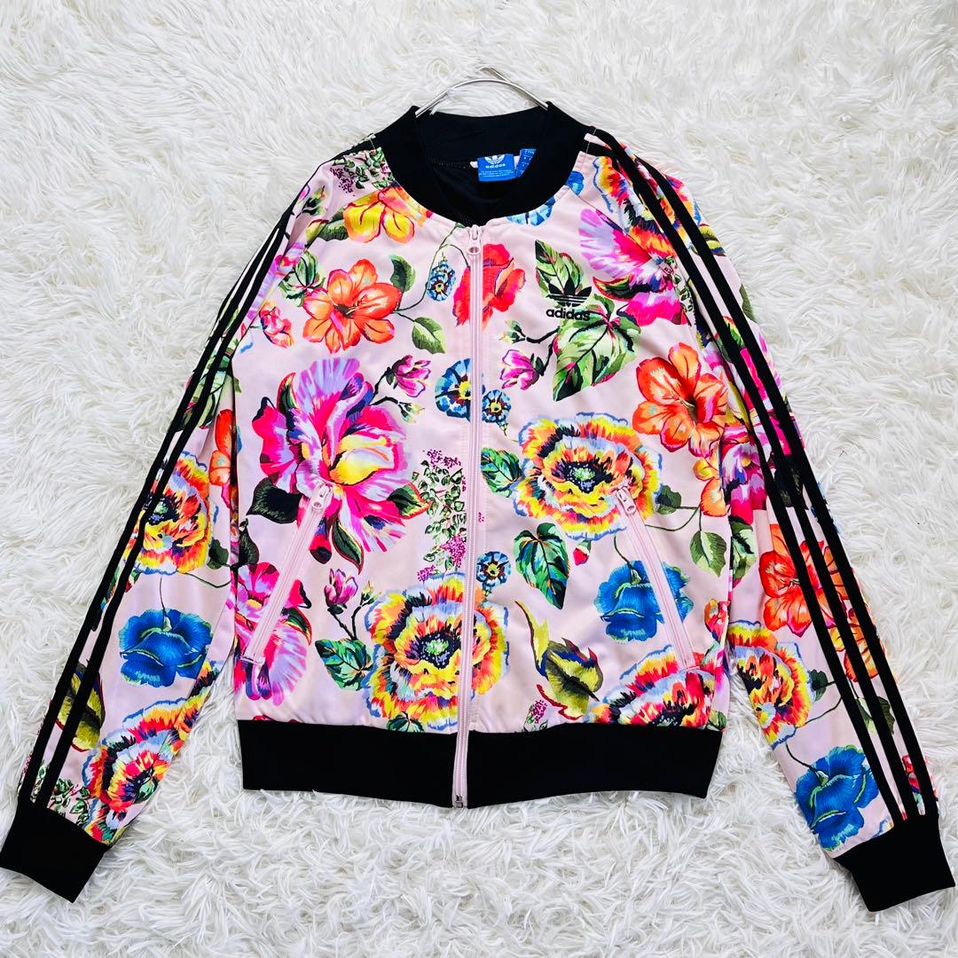 adidas originals アディダス 花柄トラックジャケット ジャージ - メルカリ