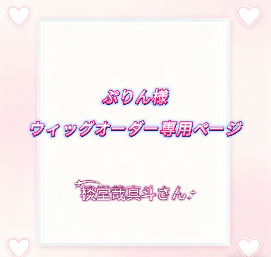 ぷりん様ウィッグオーダー専用ページ Snow様 ウィッグオーダー 確認用 - メルカリ