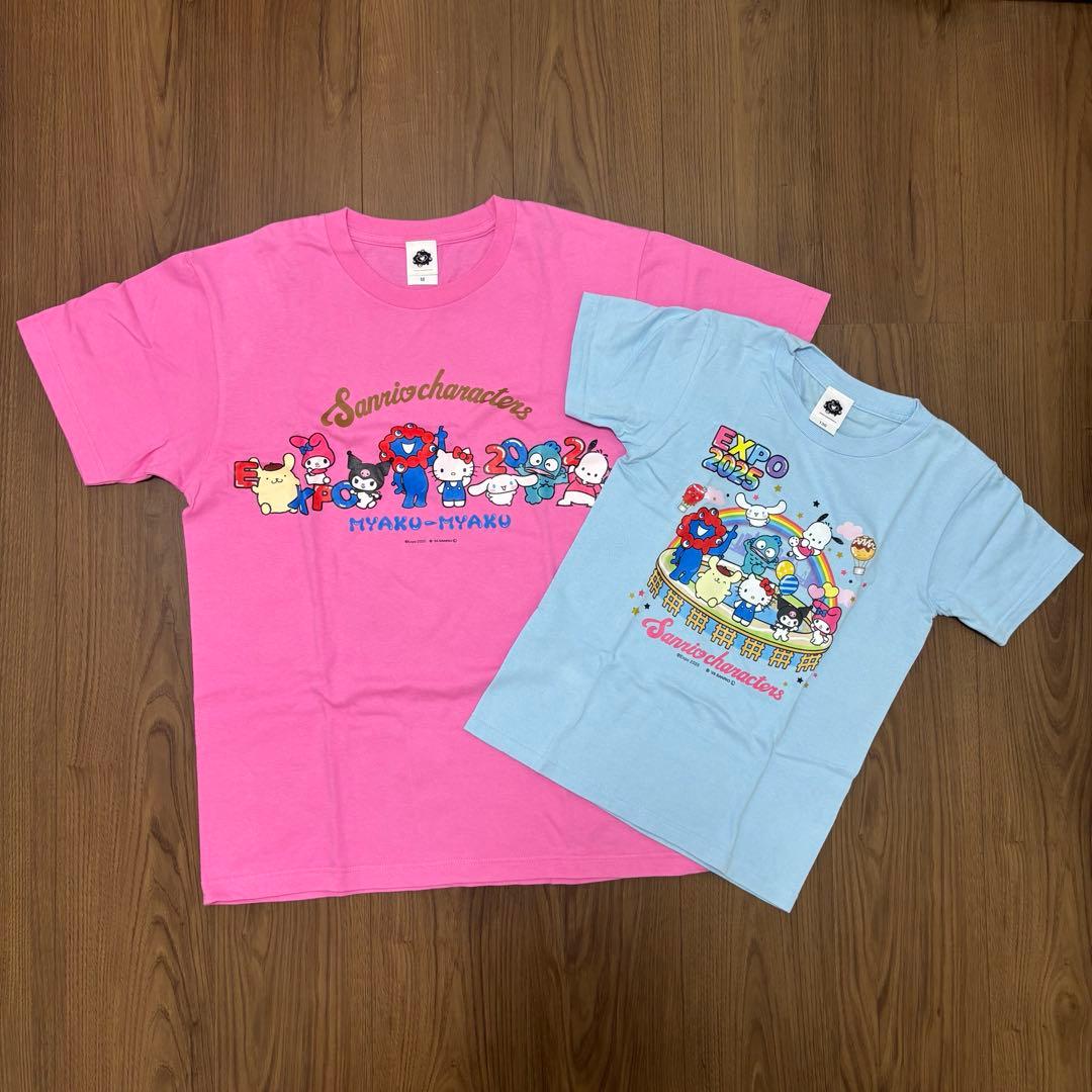 万博　ミャクミャク　サンリオ　Tシャツ2枚 万博 ミャクミャク サンリオ Tシャツ2枚 - メルカリ