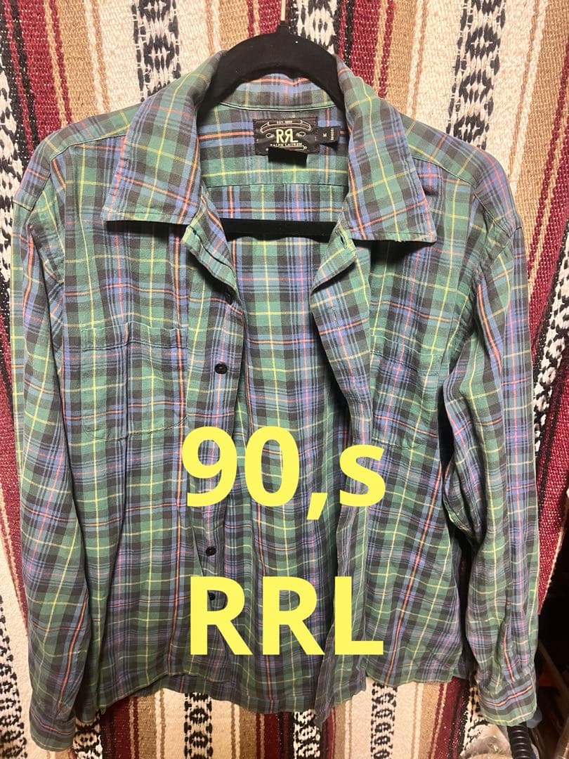 ralph lauren RRL ダブルアールエル　90,sネルシャツ 楽天市場】古着 RRL ダブルアールエル 90s 初期タグ 赤3星 オールド