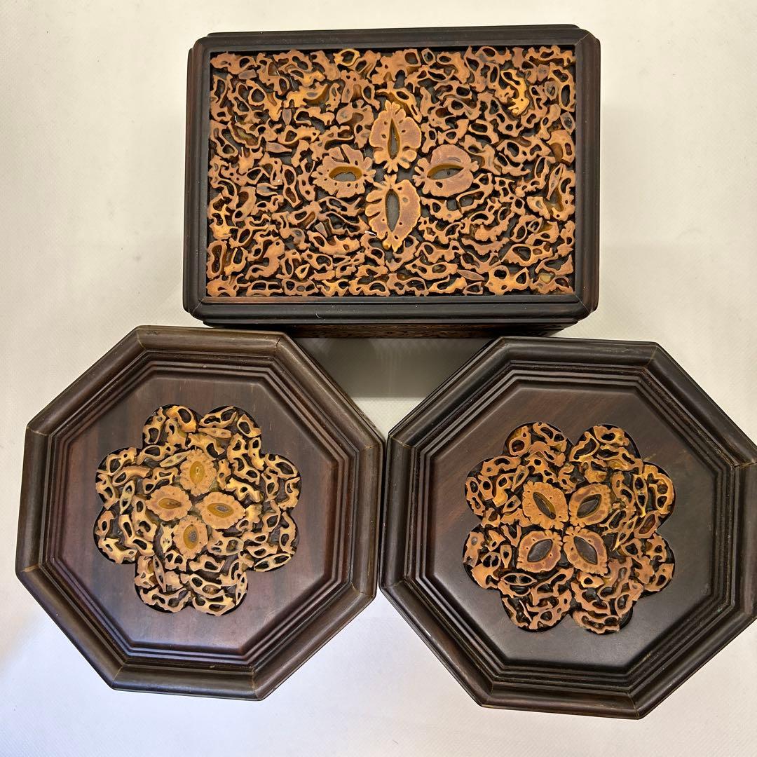 希少 まとめ売り 黒檀 アクセサリーケース 文箱 ジュエリー 長方形 八角形 楽天市場】送料無料 ウッドボックス 木製 小物入れ 木箱 アクセサリー