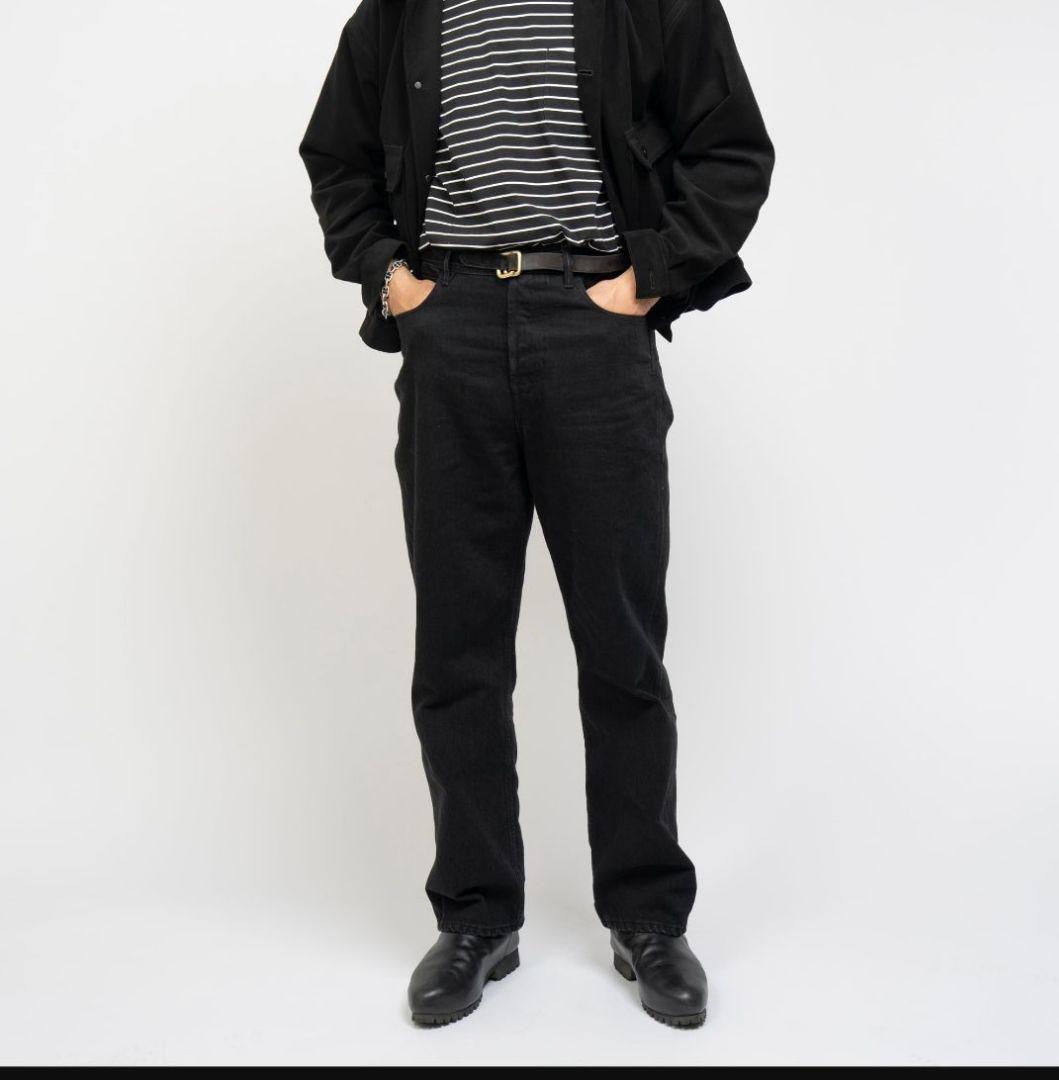 KAJA MEDIUM BAGGY　サイズ2　OVY KAJA MEDIUM BAGGY BLACK DENIM PANTS | KAJA