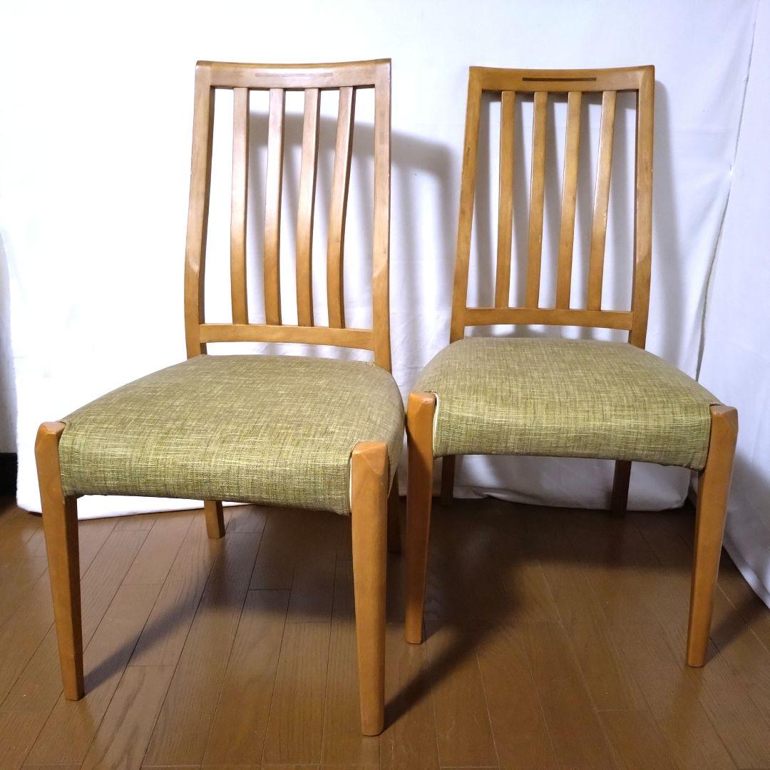 朝日木材加工　ダイニングチェア　2脚セット②　座面カバー付き　送料無料 朝日木材加工 ダイニングチェア 同色2脚セット 座面高42.5cm EDDA