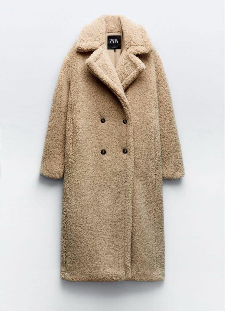 ZARA ザラ エクストラロングフェイクボアコート サイズXS 美品 - メルカリ