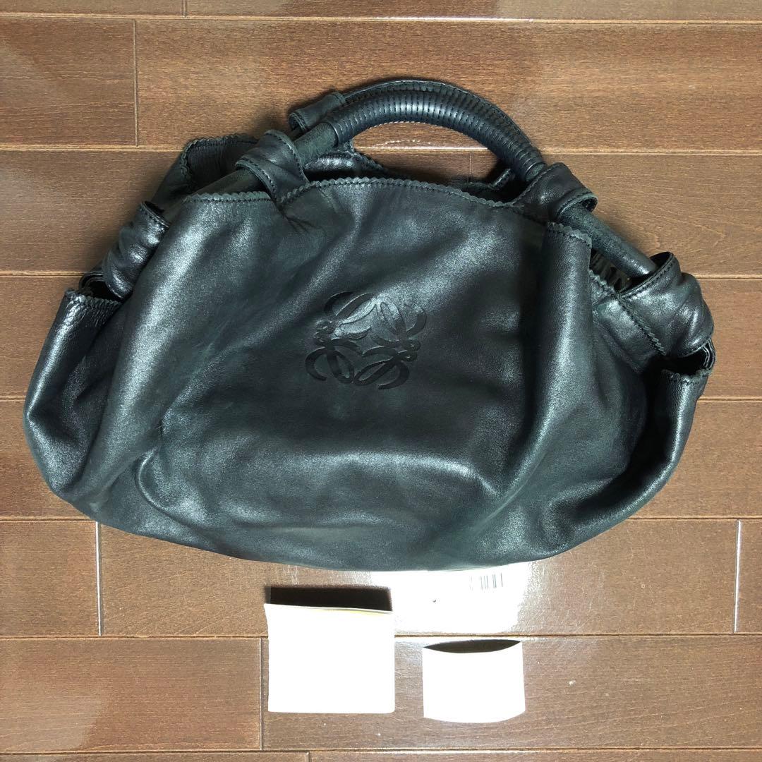 ロエベ　ナッパアイレ　黒 LOEWE/ロエベ】 ナッパアイレ ハンドバッグ/ラムレザー ブラック