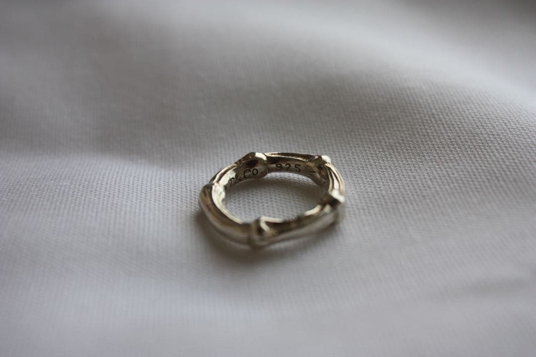 Tiffany & co オールドティファニー シルバー バンブーリング　9号 TIFFANY&Co.（ティファニー） 極 美品 バンブー リング シルバー925