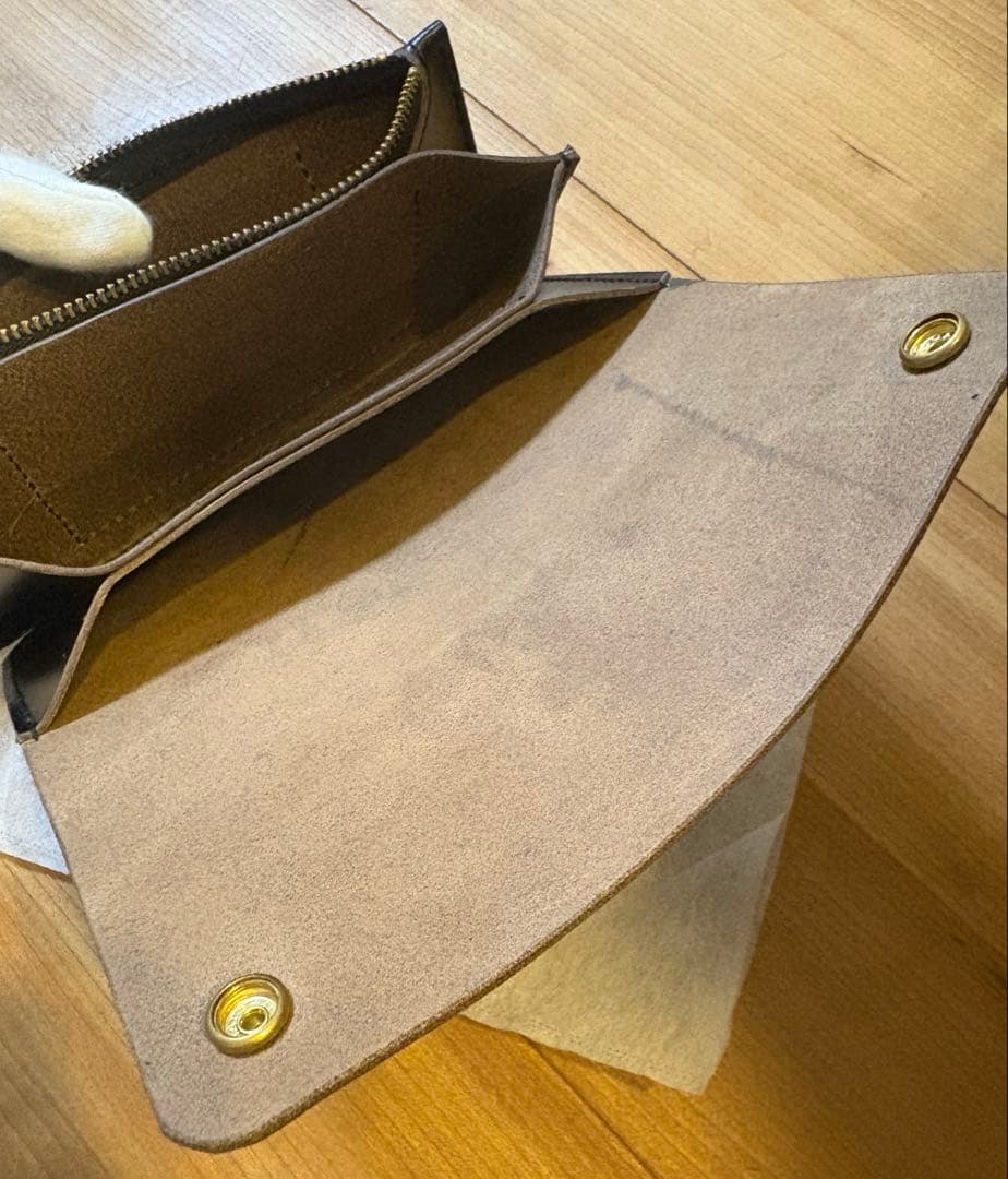 トラッカーウォレット ロング クロムエクセル 3層 小判カン付 茶芯