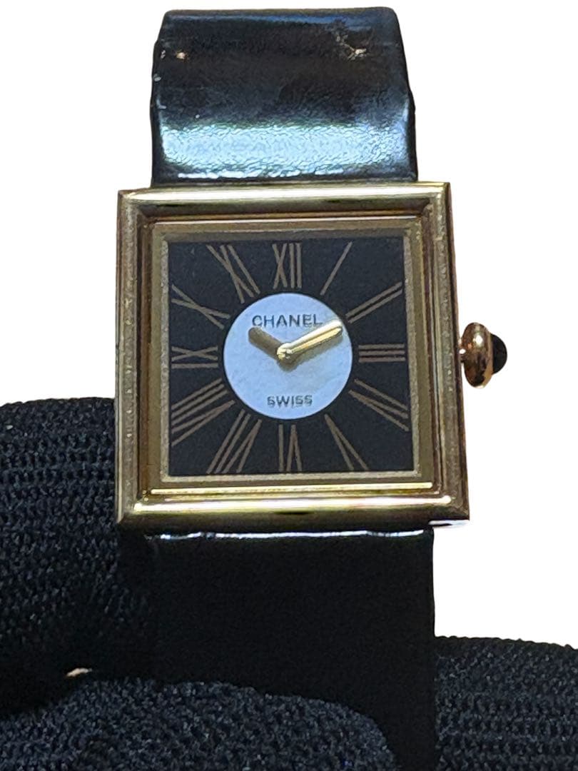 ジャンク CHANEL マドモアゼル 18金 K18 イエローゴールド クォーツ CHANEL シャネル マドモアゼル 腕時計 18金 K18イエローゴールド