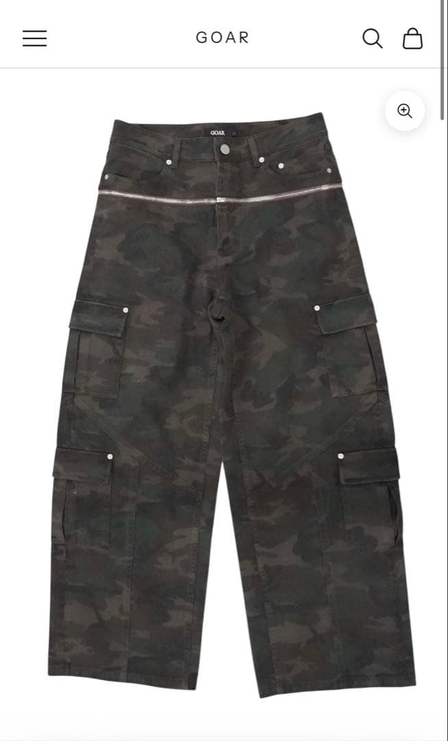 M】goar.archive Camo zipper waisted pants Zip Pants 2L Realtree | Beyond Medals