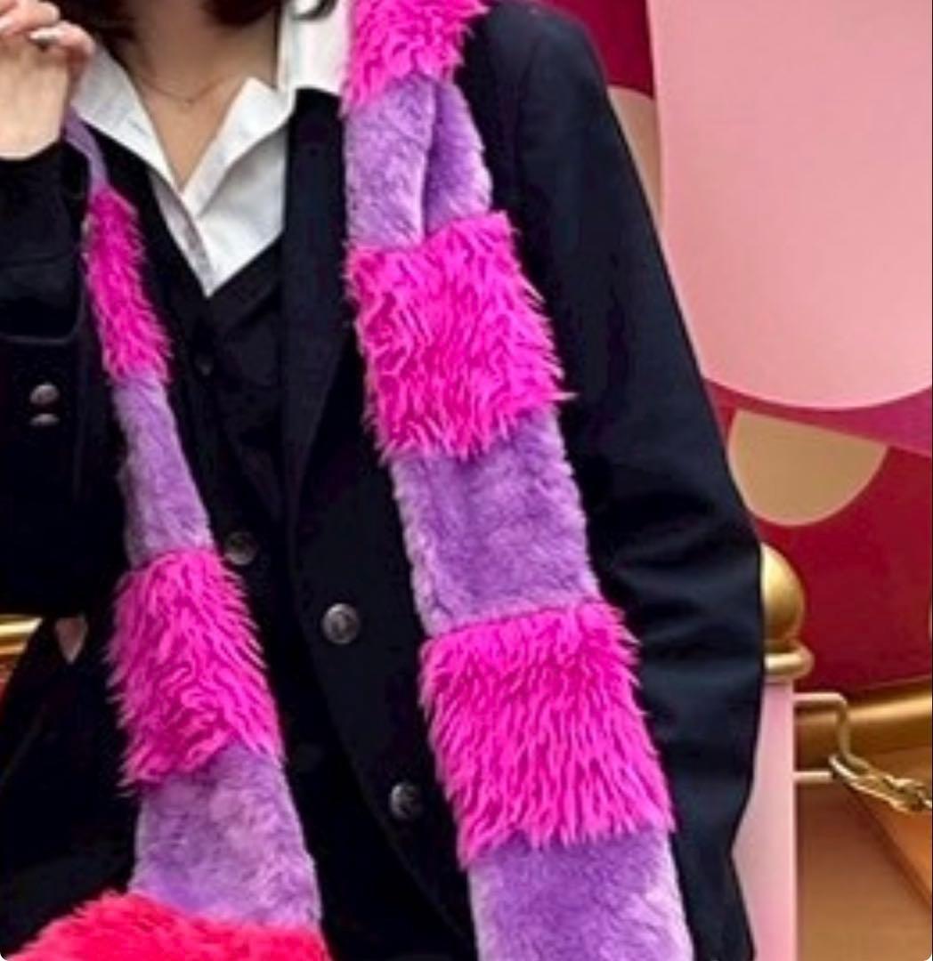 ディズニーチェシャ猫マフラーキャップ - メルカリ