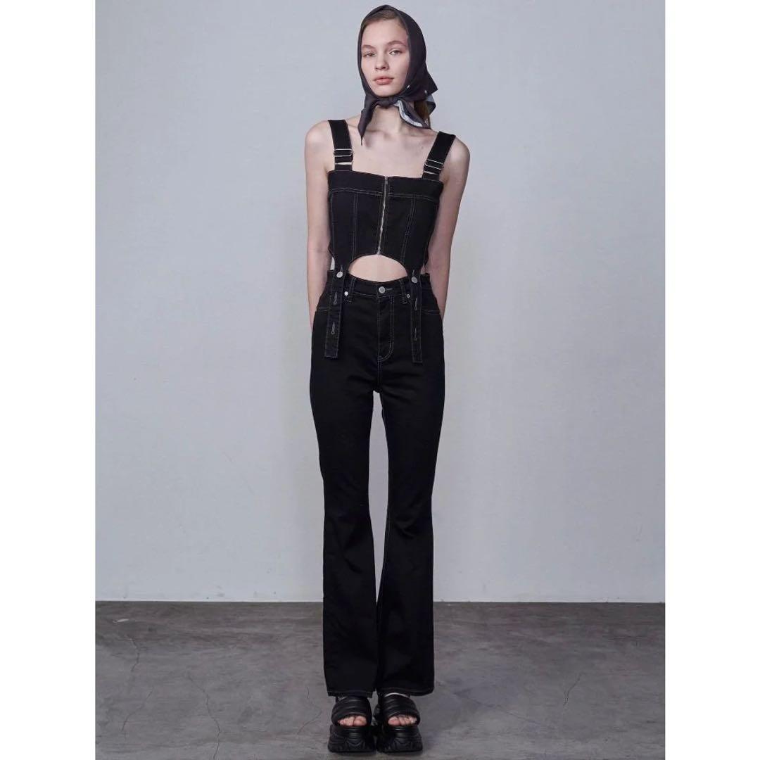 EMODA コルセット ハングデニム サロペット エモダ EMODA コルセットハングデニムサロペット （インディゴ