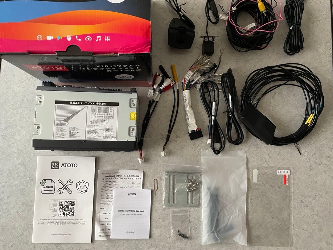 ATOTO X10 X10G2A7E ダッシュカメラ リアビューカメラ付 ATOTO X10 7