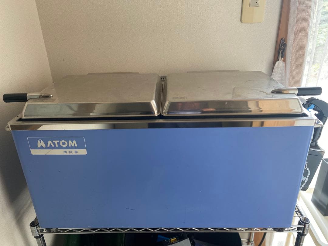 タオルスチーマー　 訪問理容　訪問介護 中古】安全電器工業 『理容タオルスチーマー ECO2（架台付き）』 1