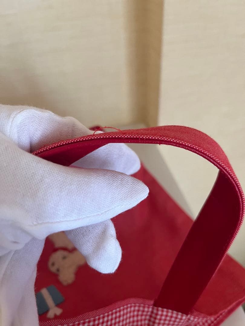 ファミリア デニムバッグ 赤 レッド ファミリア デニムバッグ 赤 レッド