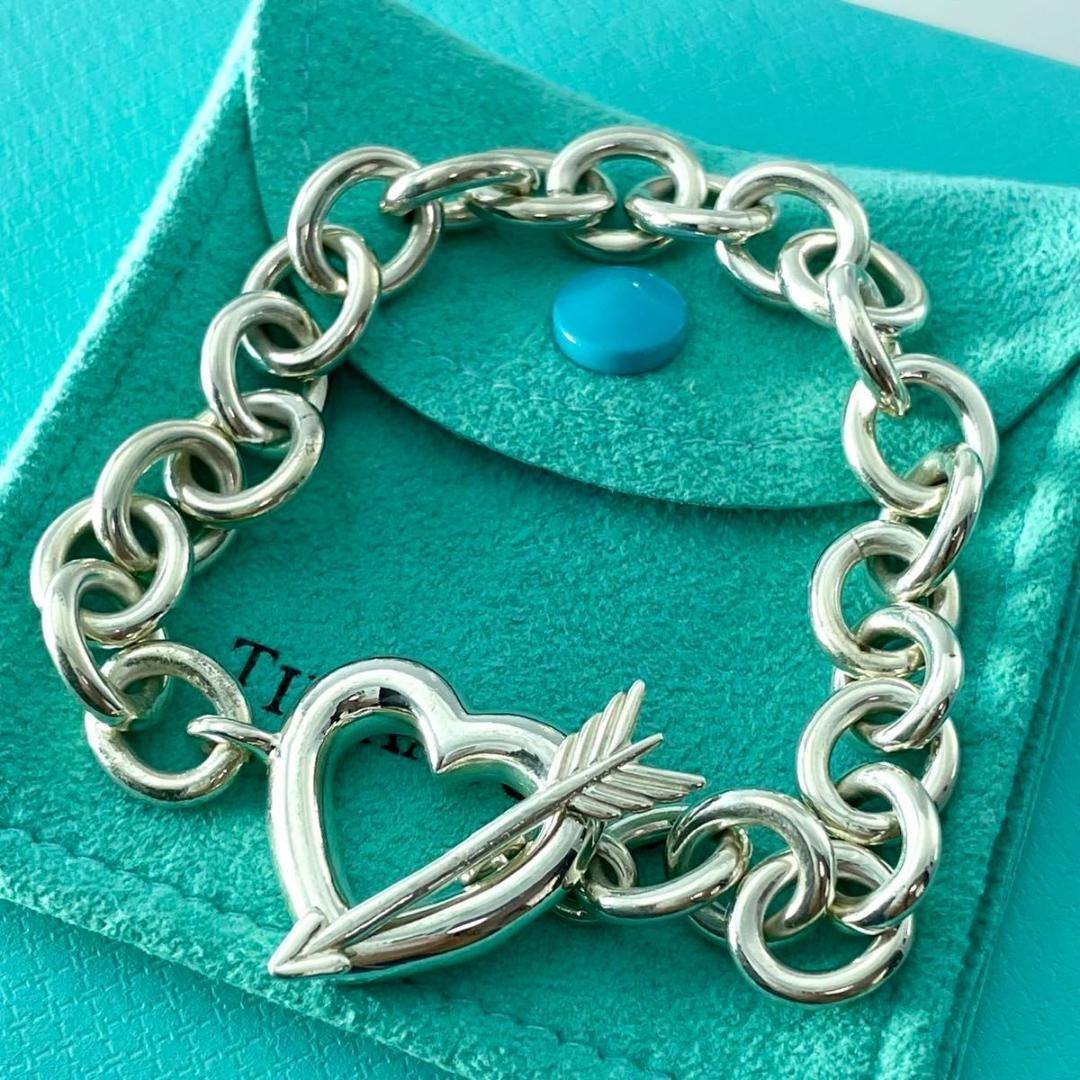 オールドティファニー ハート アロー ブレスレット シルバー 925 Q2fe TIFFANY&Co.（ティファニー） ハート＆アロー・ハートモチーフ