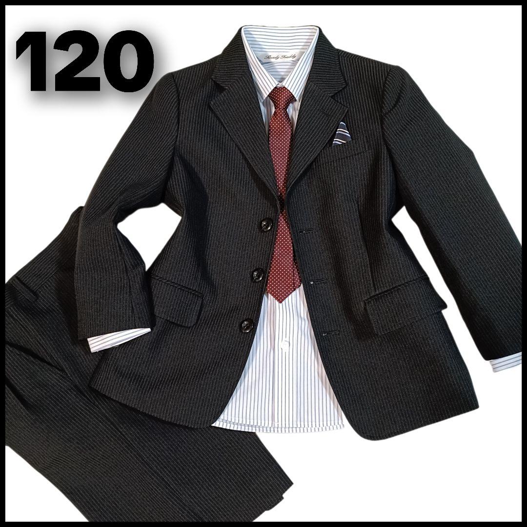 極美品【120】男の子 フォーマルスーツ 5点 黒 入学式 卒園式 - メルカリ