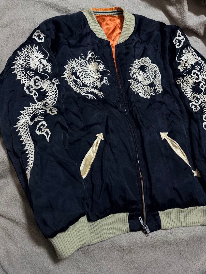 Cropped 2面用 CROPPED HEADS 龍 日本限定 スカジャン vintage Heads