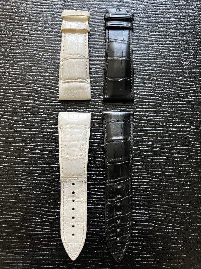 正規品 フランクミュラー クロコ革ベルト 2本セット 27mmコルテス fm18-1.jpg