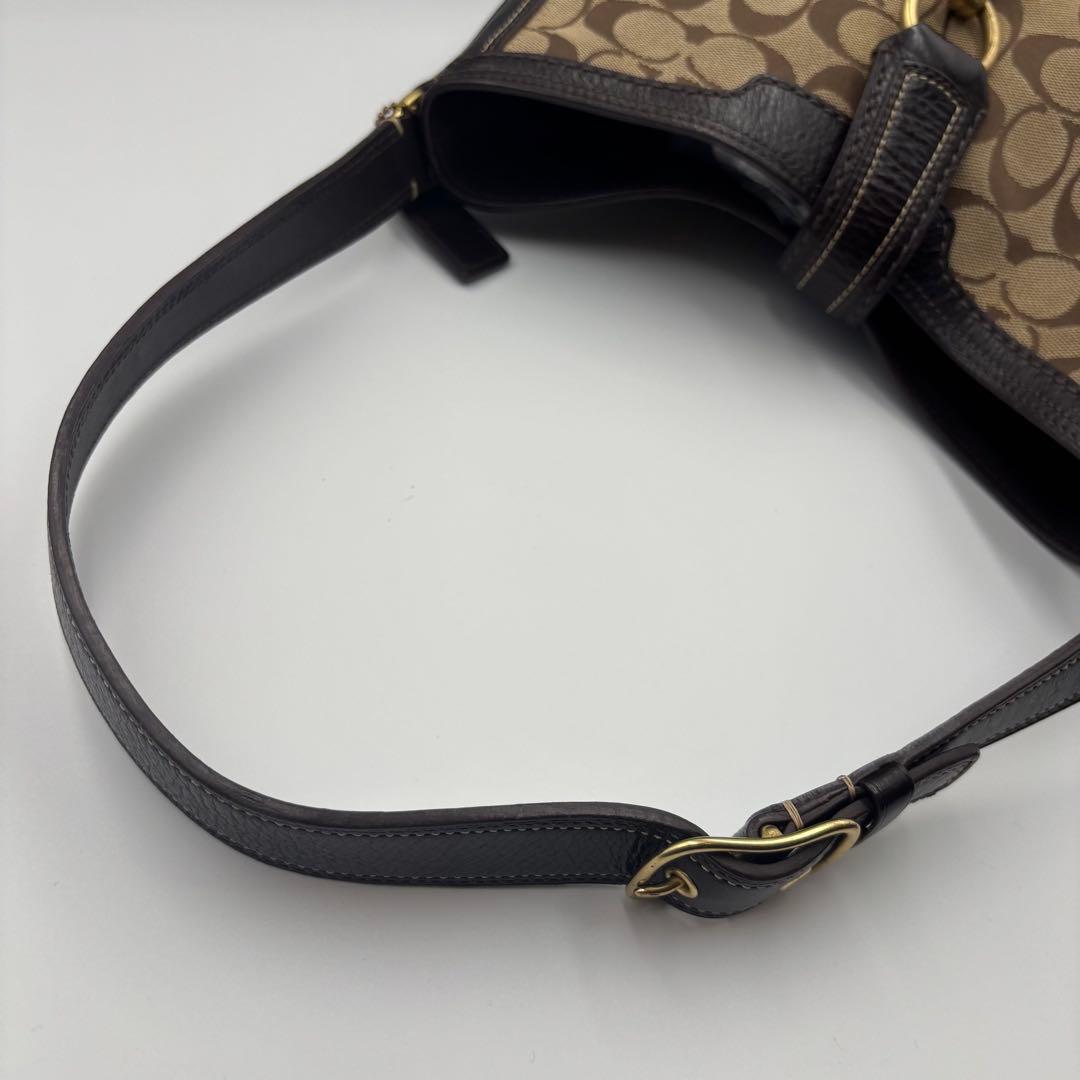 COACH コーチ ワンショルダー レザー キャンバス シグネチャー y2k