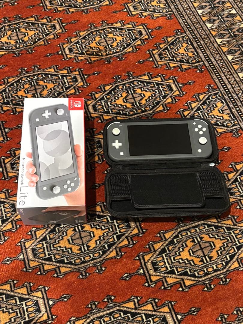 【n.k】Nintendo Switch Lite グレー 専用ケース付き Nintendo Switch Lite Handheld Gaming Console - Gray, Lightweight