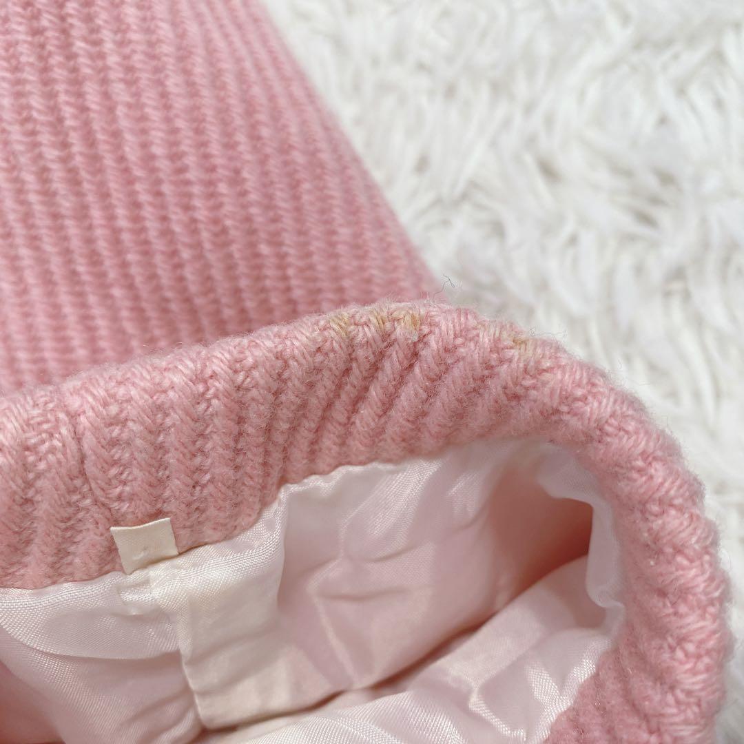 バーバリーブルーレーベル ショート丈ウールコート トグル ピンク ノバ