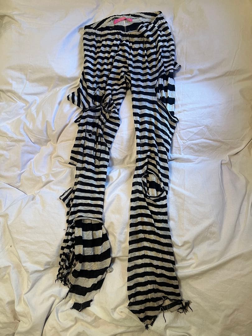 パンツ junya watanabe boarder destroy leggings Junya Watanabe JUNYA WATANABE X LEVI'S PANTS (Junya Watanabe