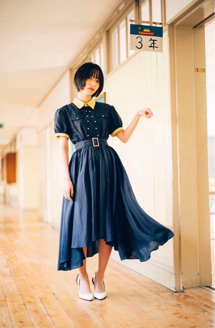 hazama 経年真価のワンピース 春夏ver. ネイビー - メルカリ