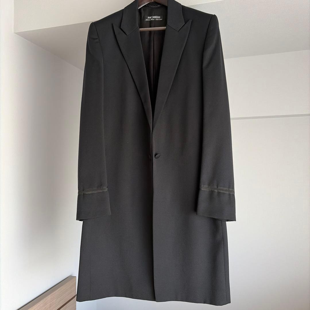 RAF SIMONS チェスターコート ブラック　48 raf simons ラフシモンズ スクールコート チェスターフィールド サイズ