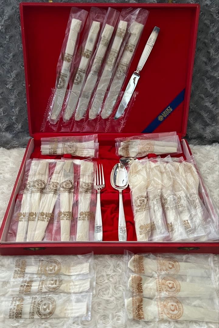 ラッキーウッド　カトラリーセット　ロッキンガム　ディナーセット〈30本セット〉※ LUCKY WOOD（ラッキーウッド） カトラリーセット ナイフ フォーク