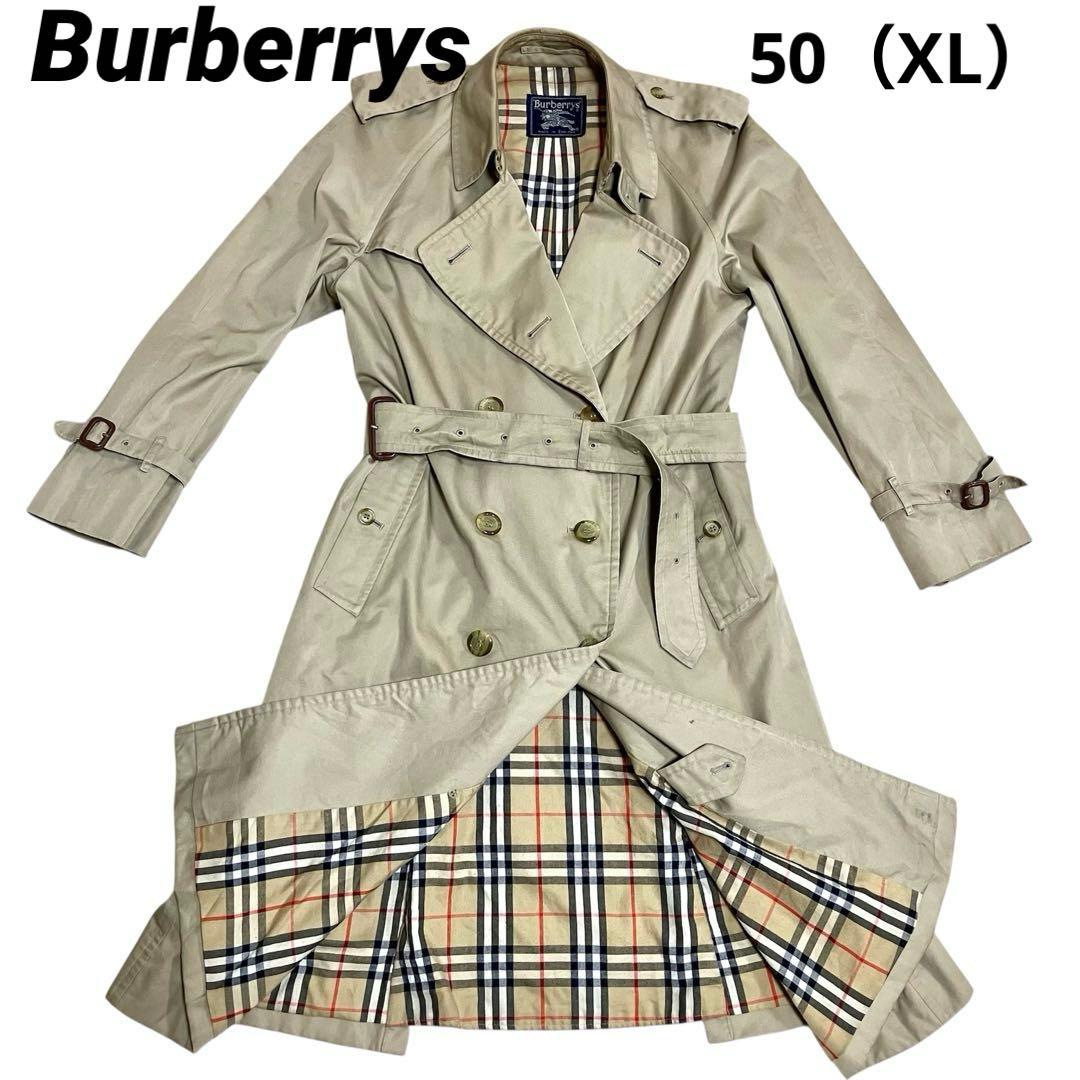 【希少】Burberrys バーバリーズ　トレンチコート　コート　90年代 Burberrys バーバリーズ 90s 英国製 オールド トレンチコート 50