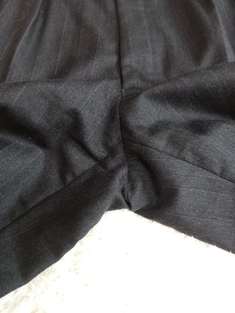 美品 ポールスミス カノニコ スーツ 2B ストライプ チャコールグレー M