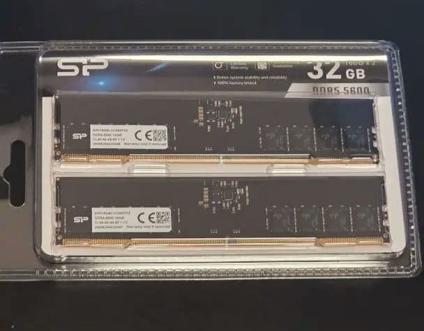 メモリー ddr5-5600 SP032GBLVU560F22 DDR5(2x16GB) 楽天市場】シリコンパワー DDR5 32GB(16GB×2) デスクトップ用 PCメモリ