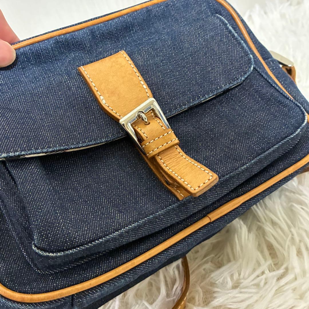 バーバリー ブルーレーベル ショルダーバッグ デニム ☆美品☆BURBERRY
