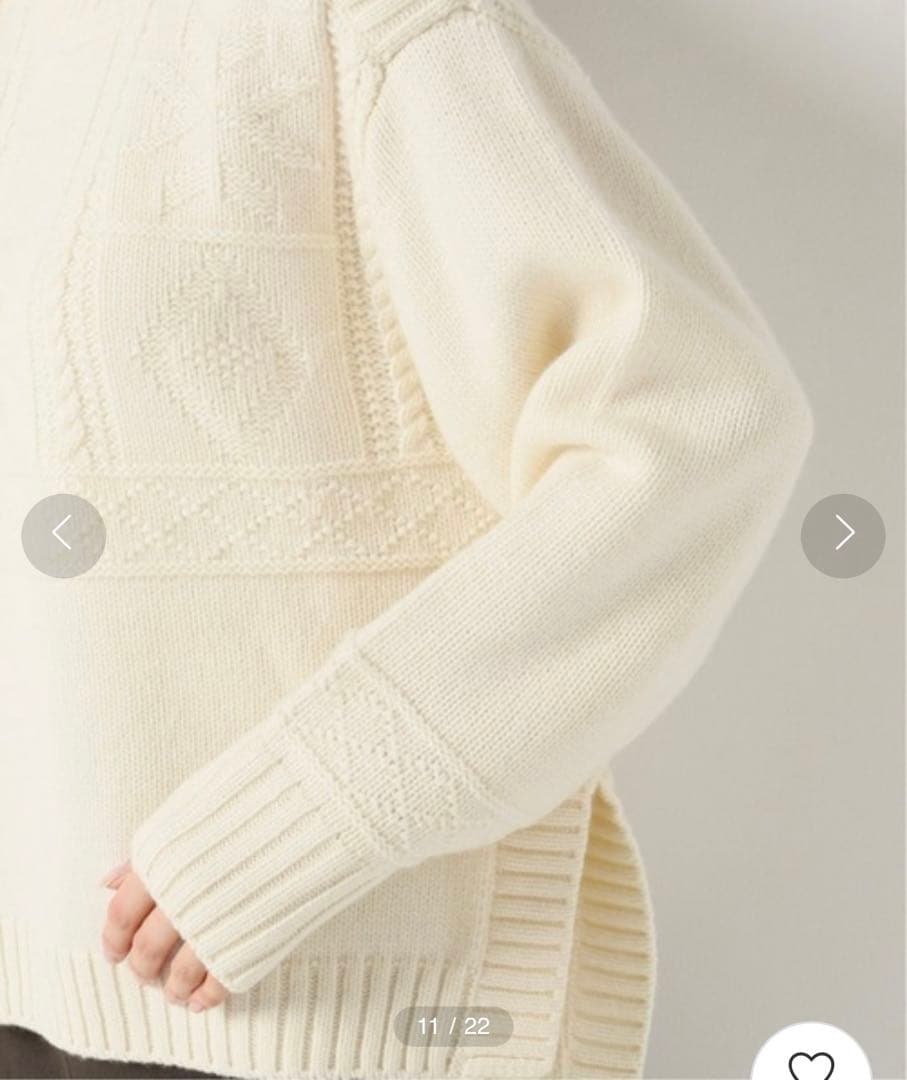 iena ガンジーガラクループルオーバー - メルカリ