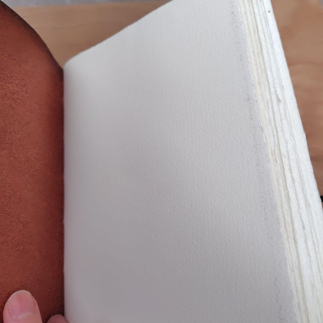 レザー製手縫いノート 赤 レザー ノート アンティーク ライティング