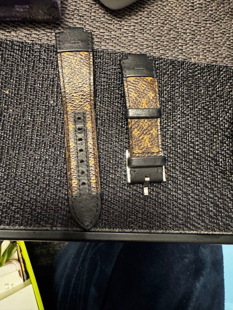 ルイ・ヴィトン レザー 時計ベルト 2本セット CASSIS（カシス） ルイヴィトン タンブール 用 時計ベルト 交換 カーフ