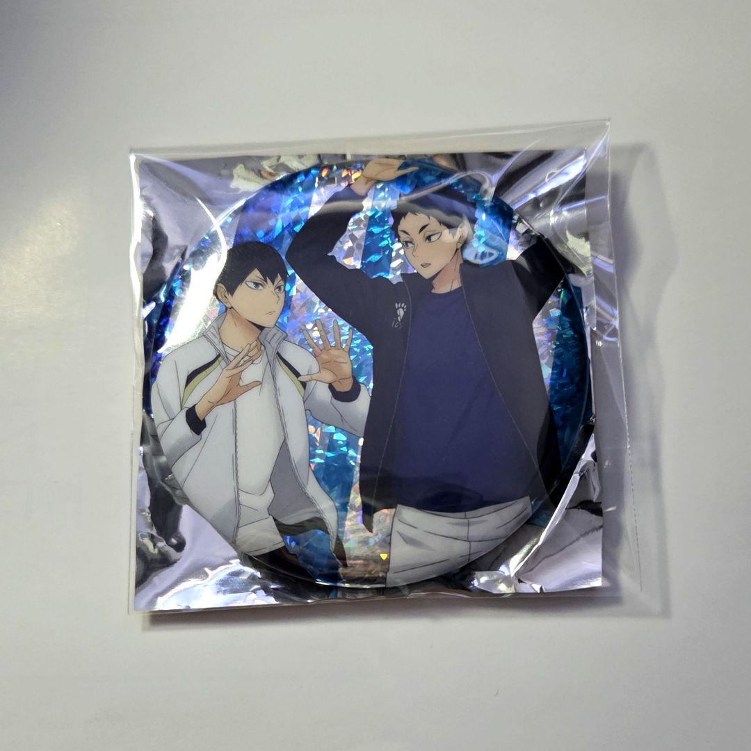 ハイキュー!! 缶バッジビスケット 影山飛雄 赤葦京治ver.ホログラム缶