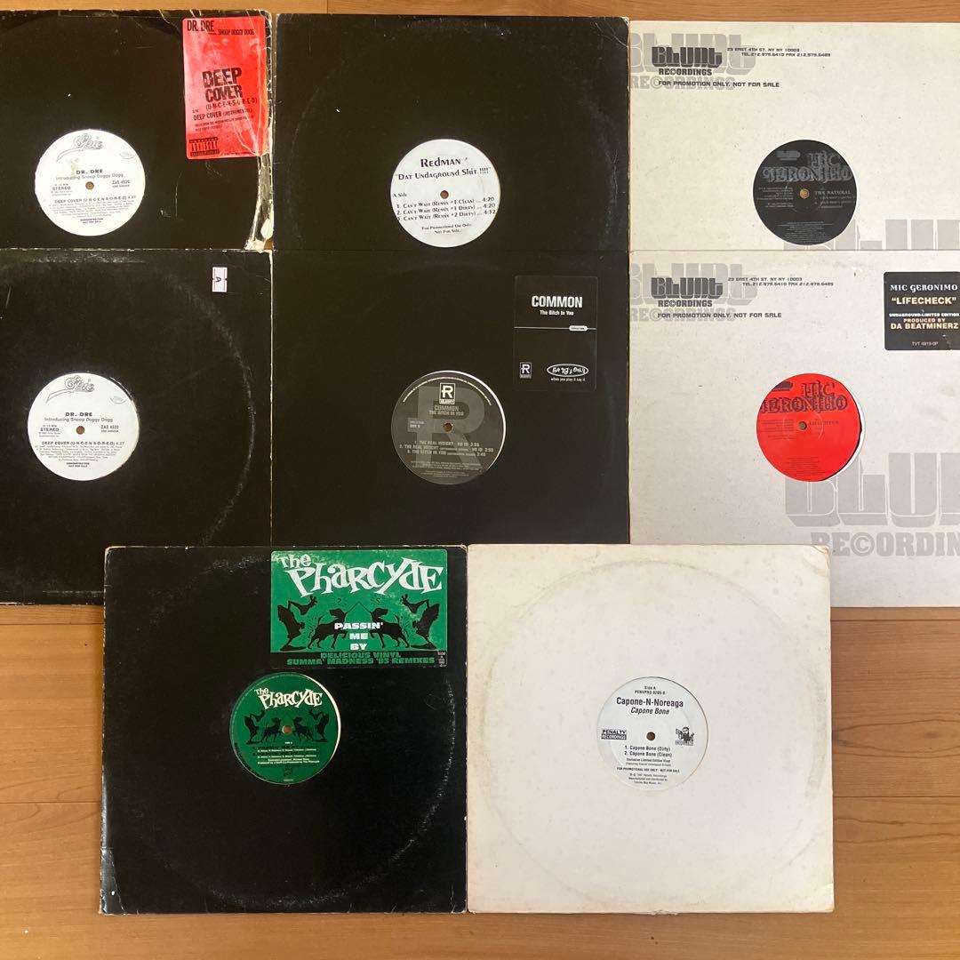 90's hiphop レアPROMO ONLY盤　8枚set USオリジナル盤 即決送料無料 90's ヒップホップ・12インチ・シングル盤・アナログ