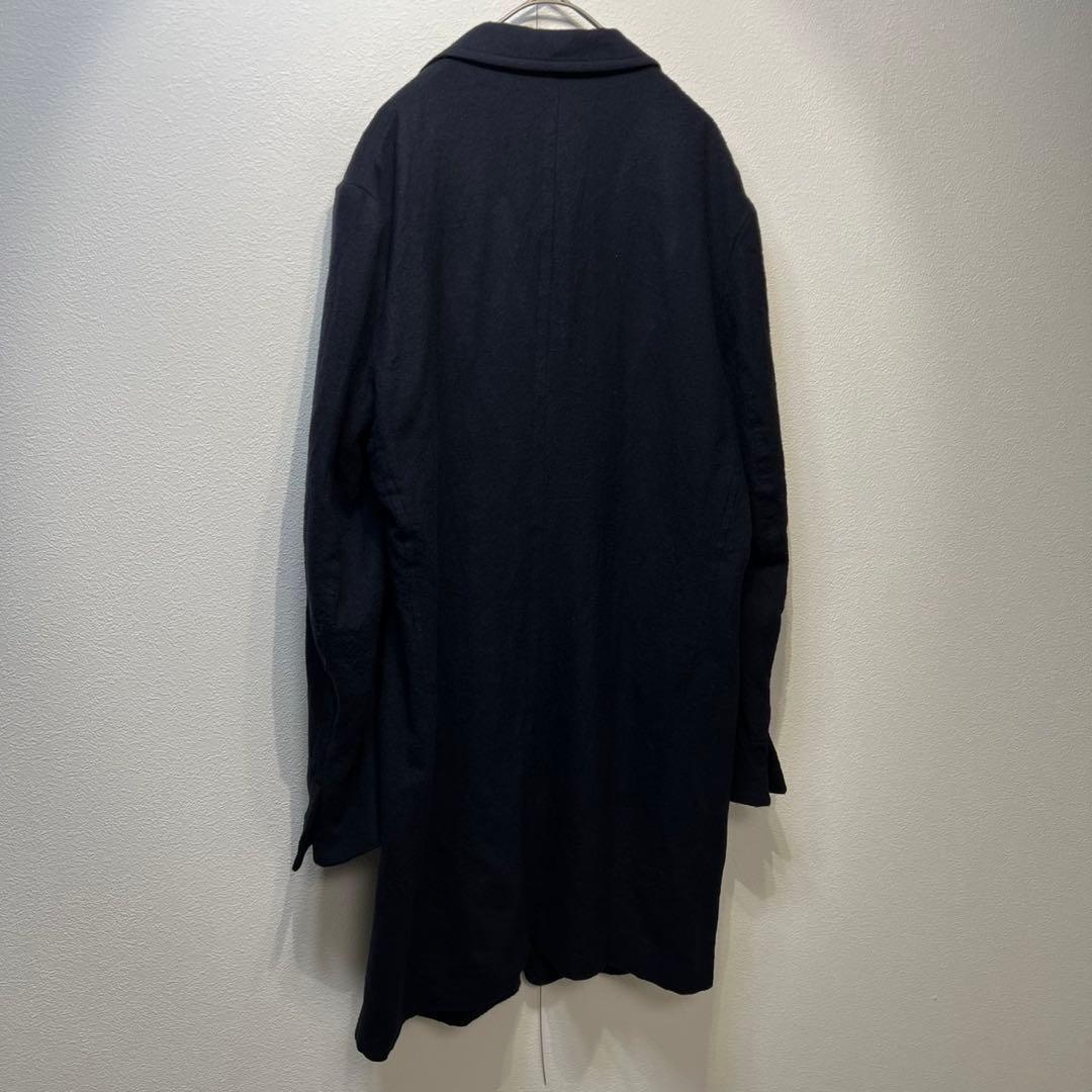 希少 ワイズ ヨウジヤマモト 上質 ウール デザイン ロング チェスター