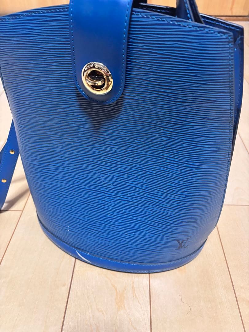 エピレザー バケットバッグ 青 ルイヴィトンプチノエ 14127 青 ユニセックス エピレザー ショルダー