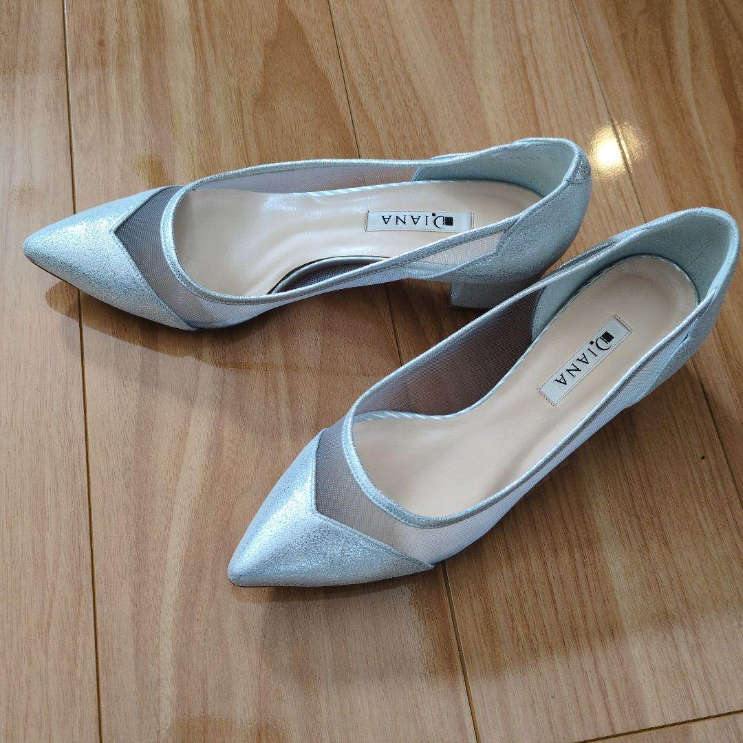 Diana 24cm フォーマル パンプス シルバー - メルカリ