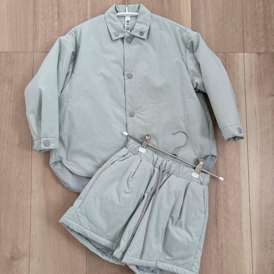 MOUN TEN. plain puff shirts / half pants