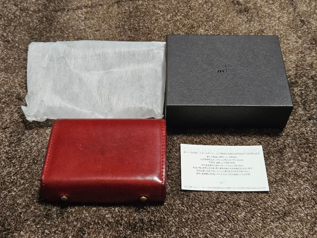 エムピウ ミッレフォッリエ 赤 姫路レザー 手染アンティークレッド エムピウ ミッレフォッリエ P30