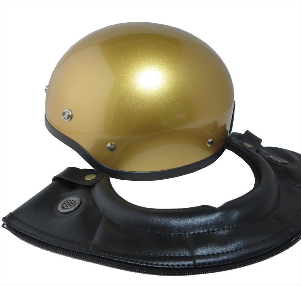 ポリスヘルメット（ゴールド）カフェレーサー ハーレーチョッパー特別